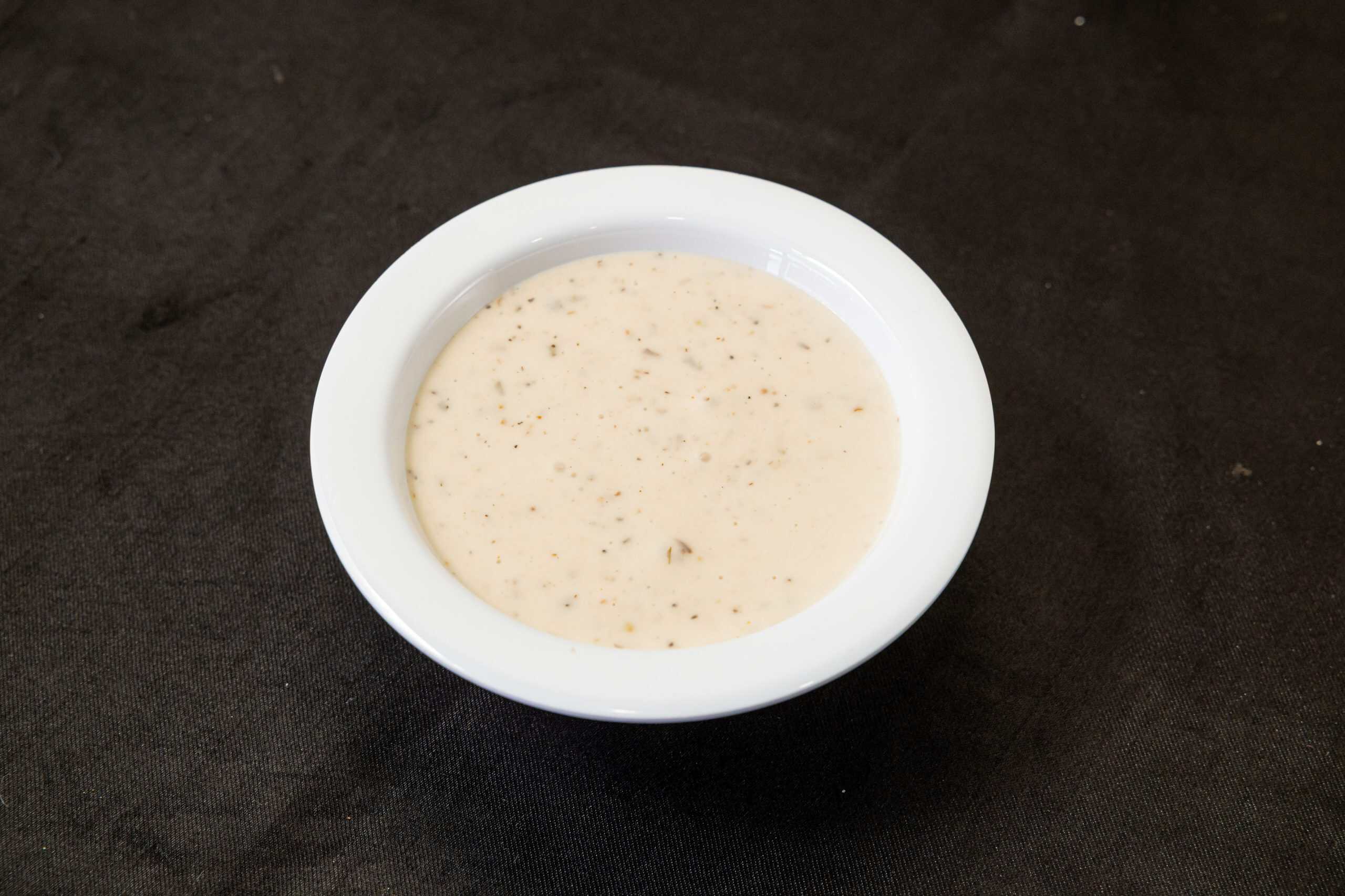 Greek Dressing at Shawarma House SD — house-made Greek dressing with olive oil, lemon, oregano, and red wine vinegar — vegan and gluten-free Mediterranean in San Diego