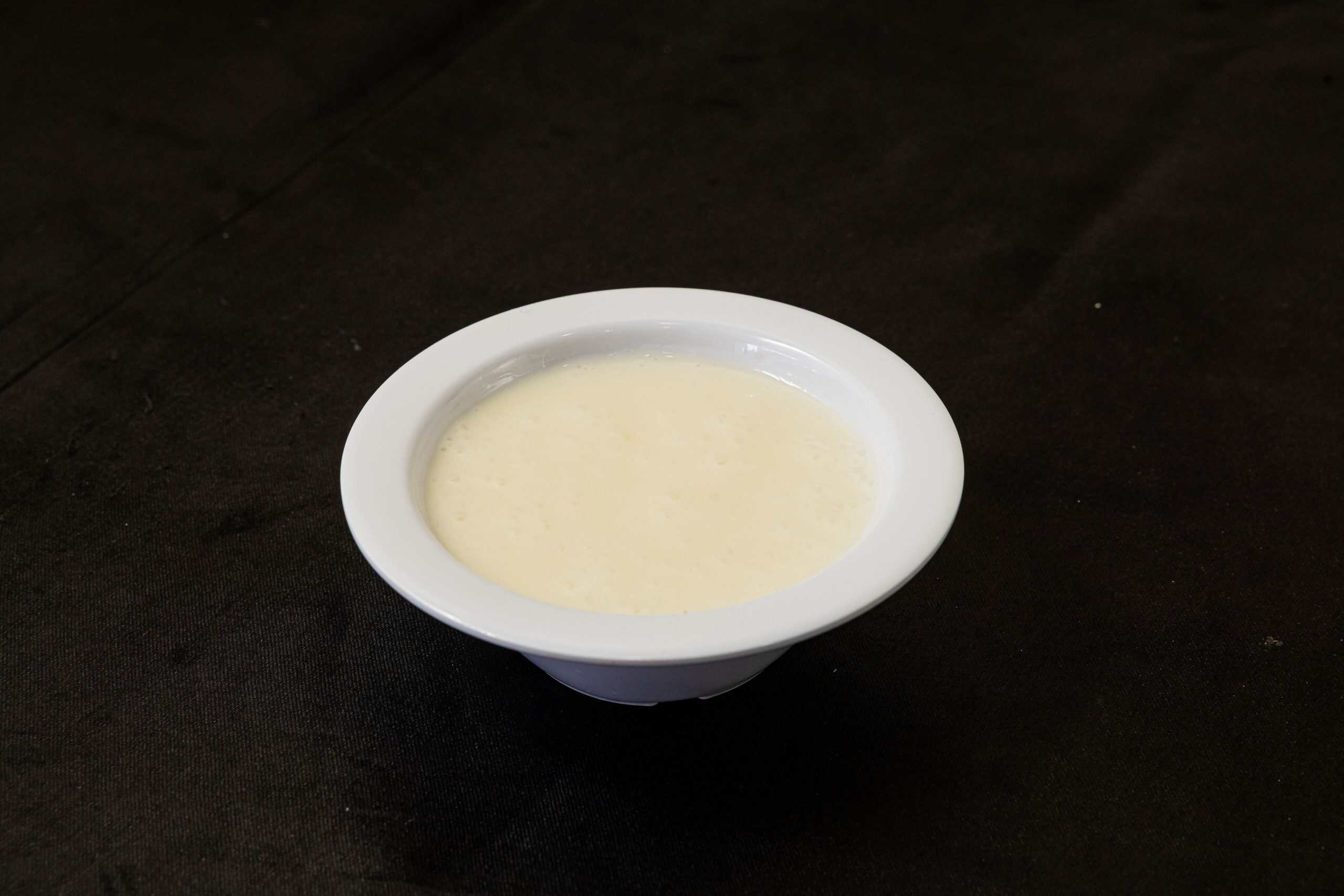 Lemon Garlic Sauce at Shawarma House SD — bright lemon-garlic emulsion, fully vegan — Iraqi-Mediterranean restaurant in Ocean Beach, San Diego