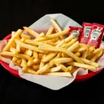 Side of Fries at Shawarma House SD — crispy seasoned fries — Iraqi-Mediterranean restaurant in Ocean Beach, San Diego