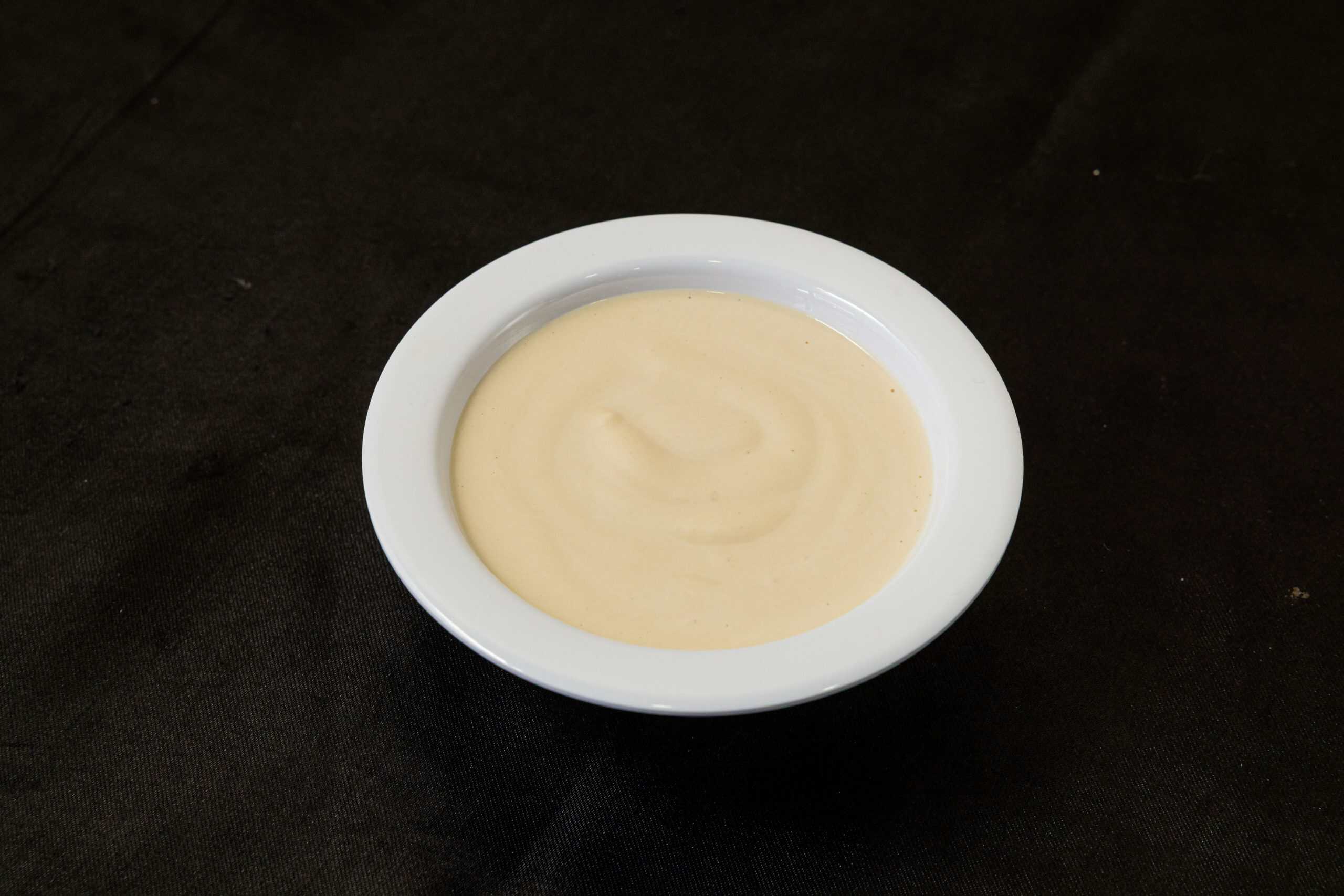 Tahini Sauce at Shawarma House SD — sesame paste with fresh lemon and garlic — vegan and gluten-free Mediterranean condiment in Ocean Beach, San Diego